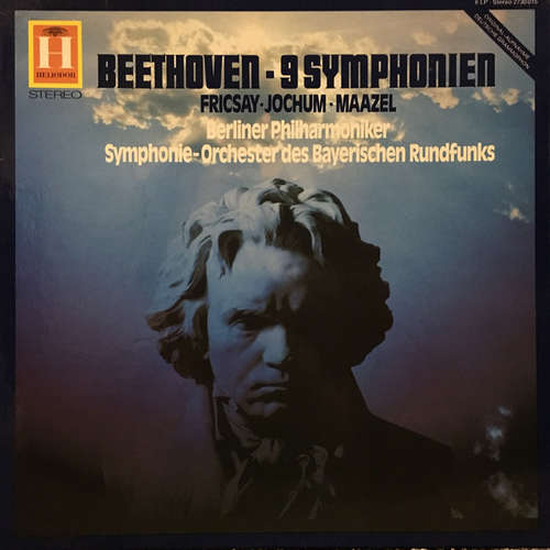 Cover Beethoven* - Fricsay*, Jochum*, Maazel*, Symphonie-Orchester Des Bayerischen Rundfunks, Berliner Philharmoniker - 9 Symphonien (6xLP) Schallplatten Ankauf