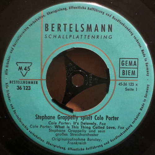 Cover Stephane Grappelly Und Sein Großes Streichorchester* - Stephane Grappelly Spielt Cole Porter (7) Schallplatten Ankauf