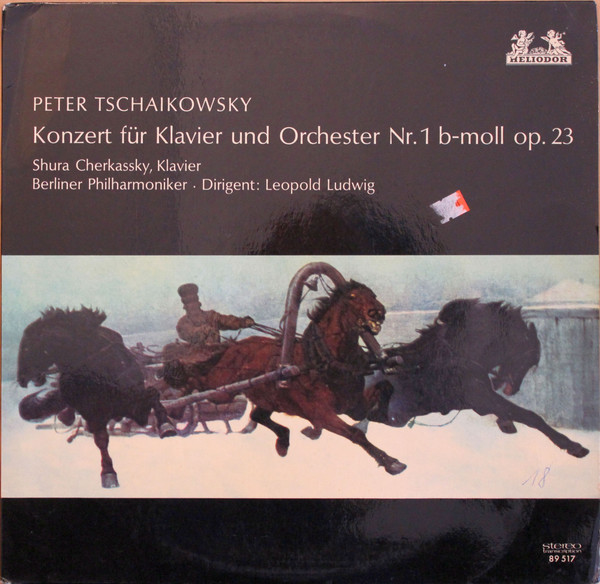 Cover Peter Tschaikowsky*, Shura Cherkassky, Berliner Philharmoniker , Dirigent: Leopold Ludwig - Konzert Für Klavier Und Orchester Nr. 1 B-Moll Op. 23 (LP) Schallplatten Ankauf