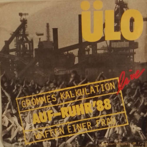 Cover Ülo - Crommes Kalkulation (live Auf-Ruhr '88) / Waffen einer Frau (7, Single) Schallplatten Ankauf