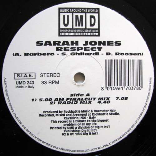 Cover Sarah Jones (4) - Respect (12) Schallplatten Ankauf