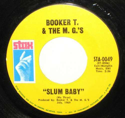 Cover Booker T. & The M. G.'s* - Slum Baby / Meditation (7, Single, Styrene) Schallplatten Ankauf