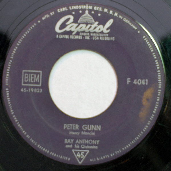 Cover Ray Anthony And His Orchestra* - Peter Gunn / Tango For Two (7, Single) Schallplatten Ankauf