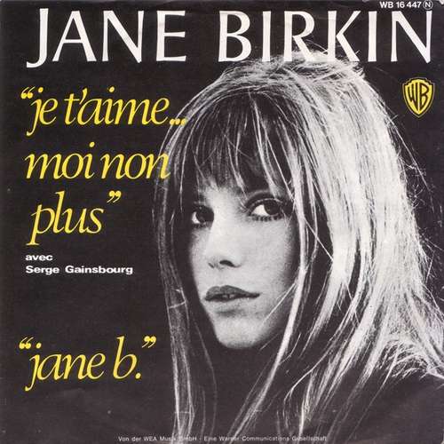 Cover Je T'Aime ... Moi Non Plus / Jane B. Schallplatten Ankauf