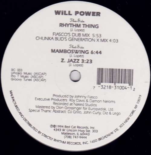 Cover Will Power* - Rhythm Thing (12) Schallplatten Ankauf