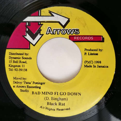 Cover Black Rat - Bad Mind Fi Go Down (7) Schallplatten Ankauf