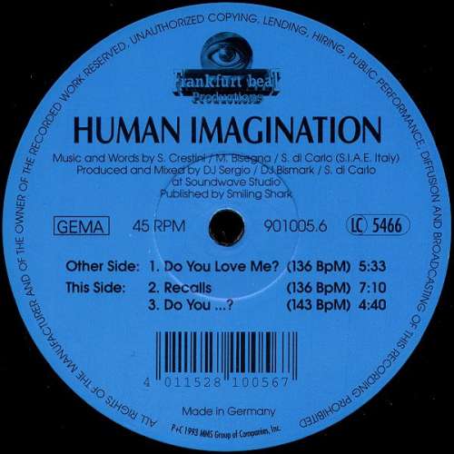 Cover Human Imagination - Do You Love Me? (12) Schallplatten Ankauf