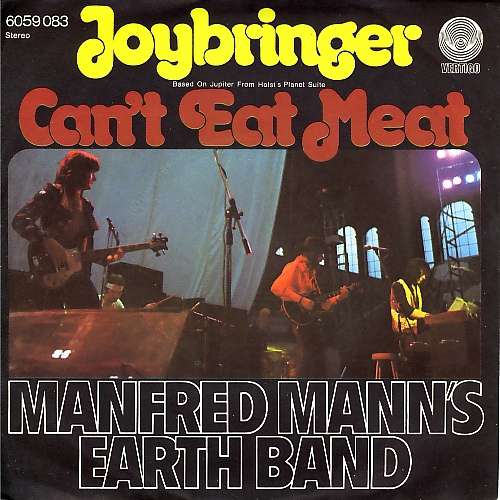 Cover Manfred Mann's Earth Band - Joybringer / Can't Eat Meat (7, Single) Schallplatten Ankauf