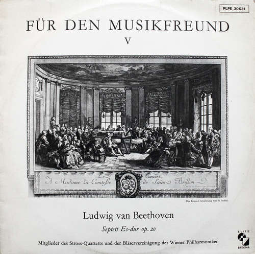 Cover Ludwig van Beethoven - Mitglieder Des Stross-Quartetts*, Mitglieder Der Bläservereinigung Der Wiener Philharmoniker* - Septett Es-Dur Op. 20 (LP, Album) Schallplatten Ankauf