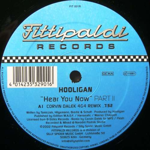 Cover DJ Hooligan - Hear You Now (Part 2) (12) Schallplatten Ankauf