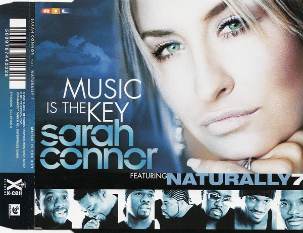 Cover Sarah Connor Featuring Naturally 7 - Music Is The Key (CD, Maxi, Enh) Schallplatten Ankauf