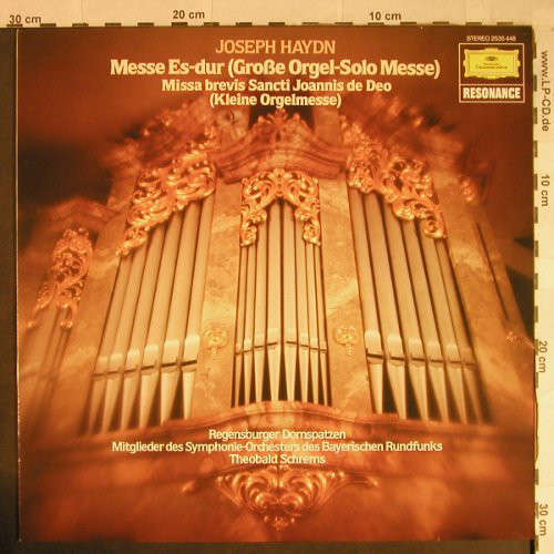 Bild Joseph Haydn, Theobald Schrems, Regensburger Domspatzen, Regensburger Domchor - Grosse Orgel-Solo-Messe Es-Dur • Kleine Orgelmesse B-Dur (LP, Album) Schallplatten Ankauf