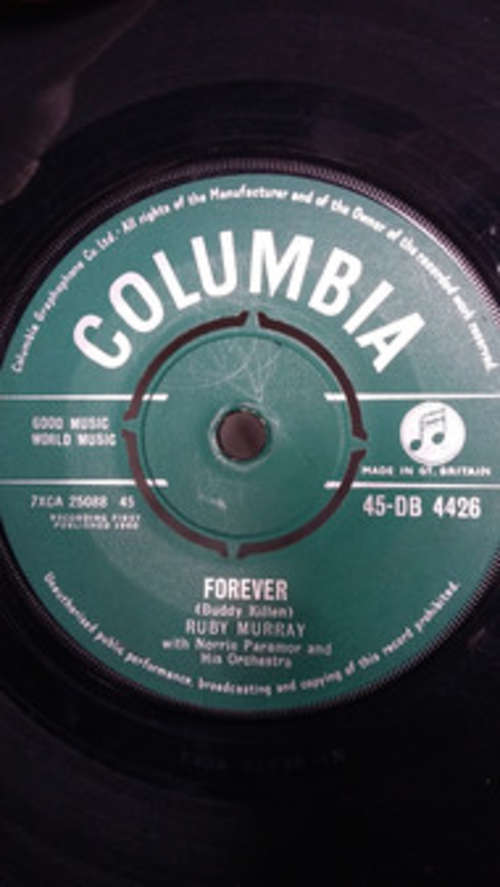 Cover Ruby Murray With Norrie Paramor And His Orchestra - Forever (7, Single) Schallplatten Ankauf