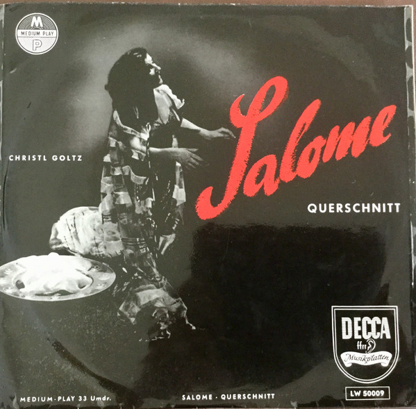 Cover Christl Goltz*, Wiener Philharmoniker, Clemens Krauss - Salome Querschnitt (10) Schallplatten Ankauf