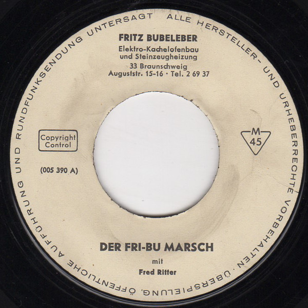 Cover Fred Ritter - Der Fri-Bu Marsch (7) Schallplatten Ankauf