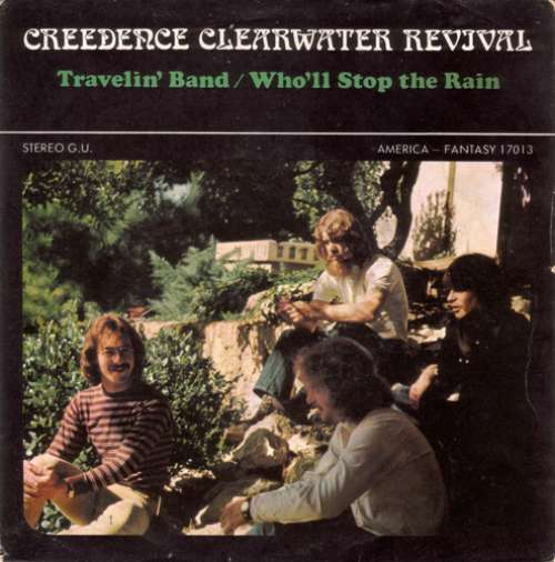 Cover Creedence Clearwater Revival - Travelin' Band / Who'll Stop The Rain (7, Single) Schallplatten Ankauf