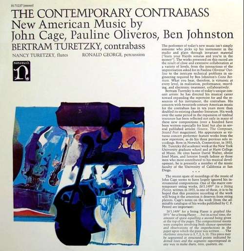 Cover The Contemporary Contrabass Schallplatten Ankauf