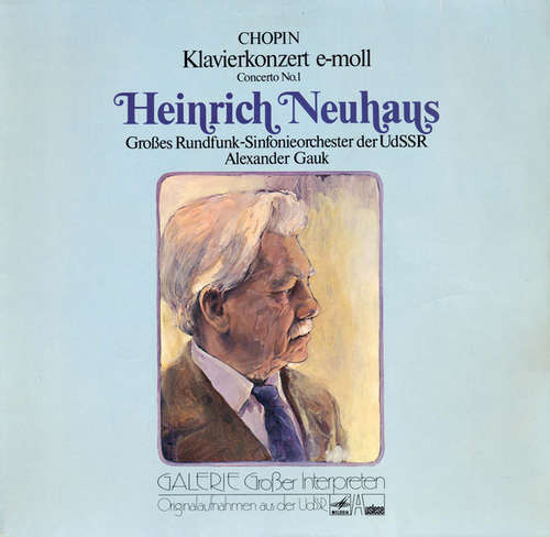 Cover Frédéric Chopin, Heinrich Neuhaus - Chopin Klavierkonzert E-moll - Concerto No. 1 (LP, Mono) Schallplatten Ankauf