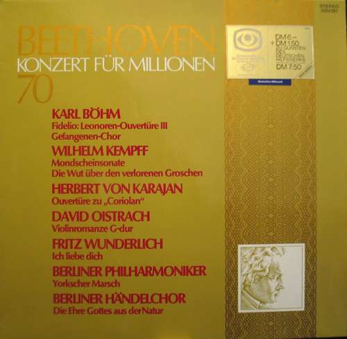 Cover Beethoven* - Konzert Für Millionen 70 (LP, Comp) Schallplatten Ankauf
