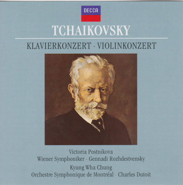 Bild Tchaikovsky*, Victoria Postnikova, Wiener Symphoniker, Gennadi Rozhdestvensky, Kyung Wha Chung*, Orchestre Symphonique De Montréal, Charles Dutoit - Tchaikovsky - Klavierkonzert - Violinkonzert (CD, Comp, Club) Schallplatten Ankauf