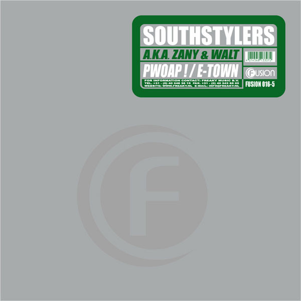 Cover Southstylers A.K.A. Zany* & Walt - Pwoap ! / E-Town (12, Gre) Schallplatten Ankauf