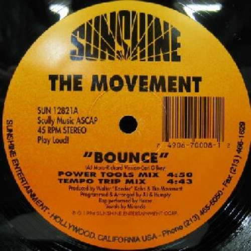 Cover The Movement (3) - Bounce (12) Schallplatten Ankauf
