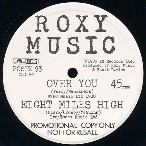 Cover Over You / Eight Miles High Schallplatten Ankauf