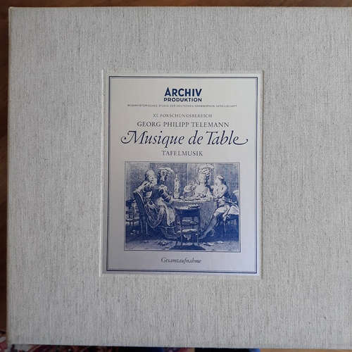 Cover Georg Philipp Telemann - Musique De Table = Tafelmusik (Gesamtaufnahme) (2xLP + Box, Album) Schallplatten Ankauf