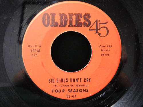 Cover The 4 Seasons* - Big Girls Don't Cry / Connie-O (7, Single, RE) Schallplatten Ankauf