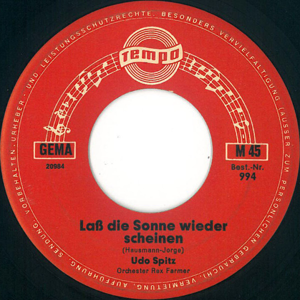 Cover Udo Spitz - Laß Die Sonne Wieder Scheinen (7, Single, Mono) Schallplatten Ankauf