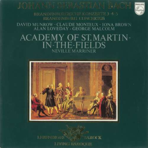 Cover Johann Sebastian Bach - Academy Of St. Martin-in-the-Fields* / Neville Marriner* - Brandenburgische Konzerte 3-4-5 (LP) Schallplatten Ankauf
