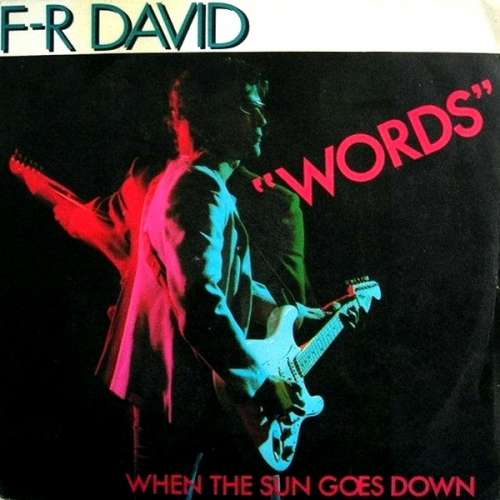 Cover F-R David* - Words (7, Single, Pap) Schallplatten Ankauf