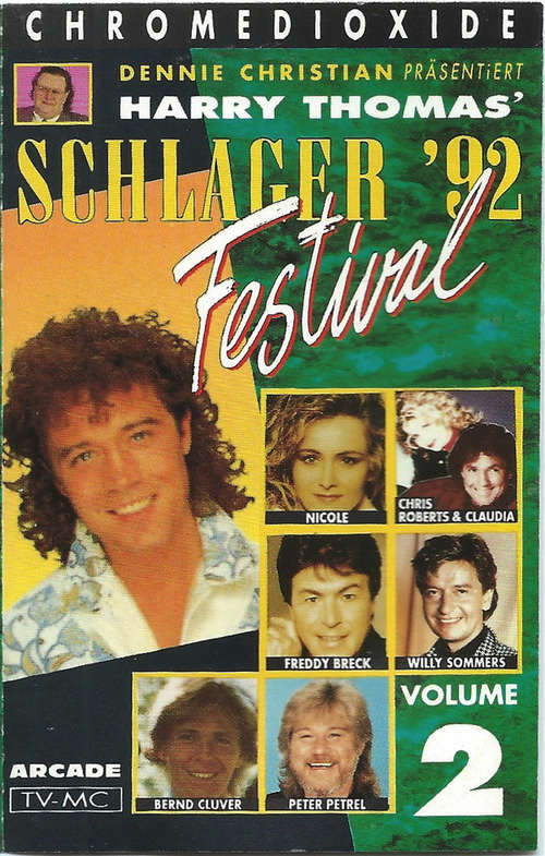 Cover Various - Dennie Christian Präsentiert Harry Thomas'  Schlager Festival '92 Volume 2 (Cass, Comp) Schallplatten Ankauf
