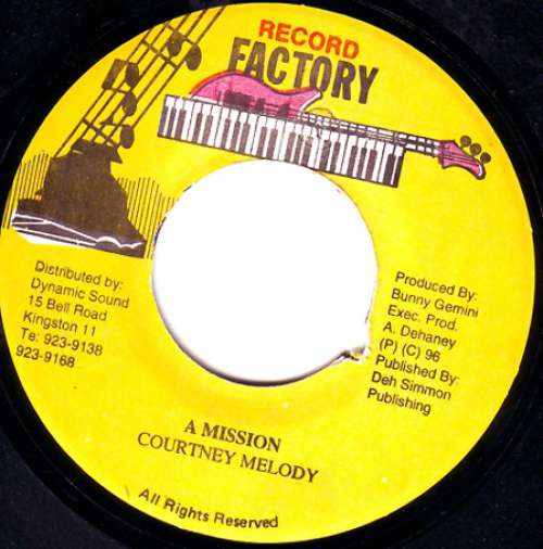 Cover Courtney Melody - A Mission (7) Schallplatten Ankauf