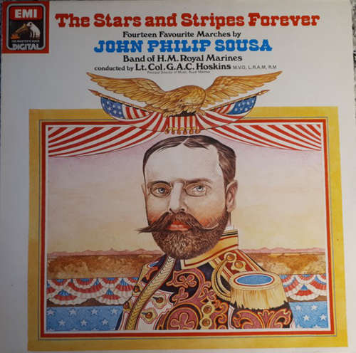 Cover John Philip Sousa, Band Of H.M. Royal Marines*, Lt. Colonel G.A.C. Hoskins, M.V.O., L.R.A.M., R.M.* - The Stars And Stripes Forever (Fourteen Favorite Marches By John Philip Sousa) (LP, S/Edition) Schallplatten Ankauf