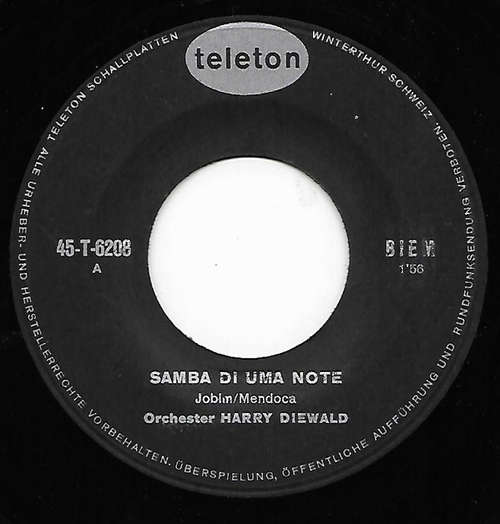 Cover Orchester Harry Diewald - Samba Di Uma Note (7) Schallplatten Ankauf