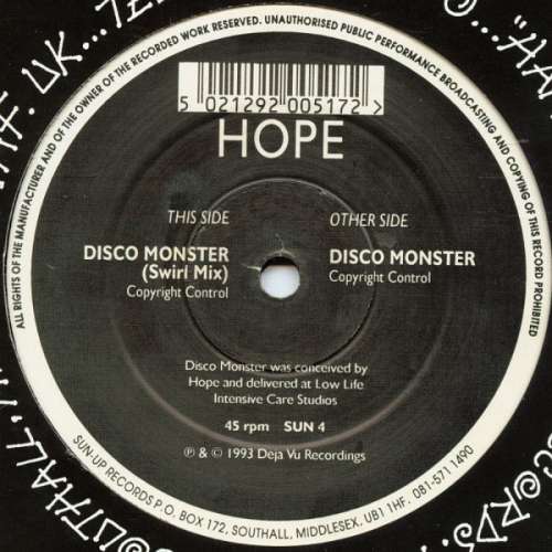 Cover Hope - Disco Monster (12) Schallplatten Ankauf