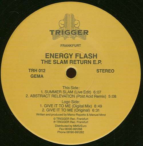 Cover Energy Flash - The Slam Return E.P. (12, EP) Schallplatten Ankauf
