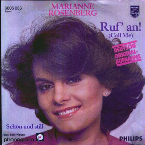 Bild Marianne Rosenberg - Ruf' An! (Call Me) (7, Single) Schallplatten Ankauf