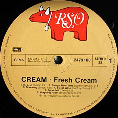 Cover Fresh Cream Schallplatten Ankauf