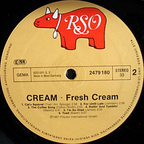 Cover Fresh Cream Schallplatten Ankauf