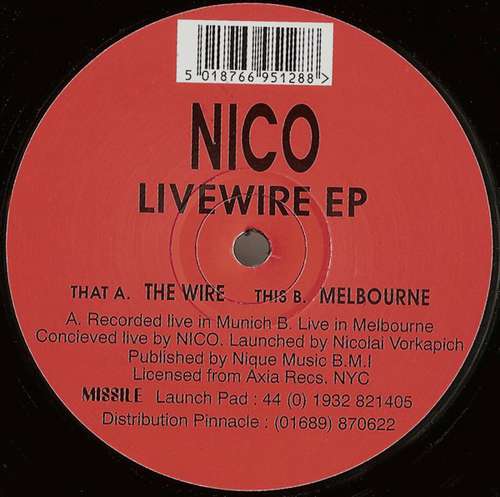 Cover Nico - Livewire EP (12, EP) Schallplatten Ankauf