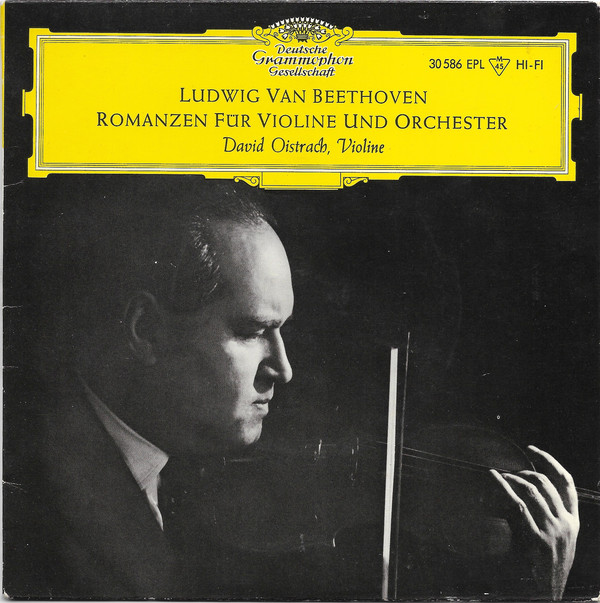 Cover Ludwig Van Beethoven, David Oistrach - Romanzen Für Violine Und Orchester (7, Mono) Schallplatten Ankauf
