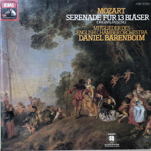 Cover Wolfgang Amadeus Mozart, English Chamber Orchestra, Daniel Barenboim - Serenade für 13 Bläser  (LP, Album, Quad) Schallplatten Ankauf