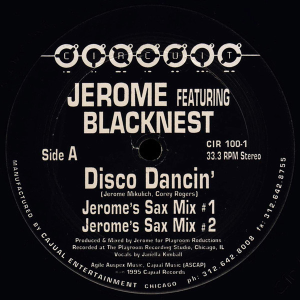Cover Jerome* Featuring Blacknest* - Disco Dancin' (12) Schallplatten Ankauf
