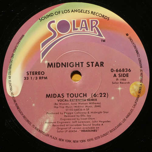 Cover Midnight Star - Midas Touch (12) Schallplatten Ankauf
