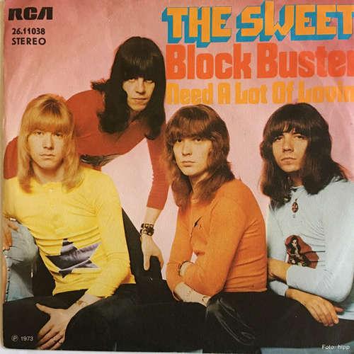 Cover The Sweet - Block Buster (7, Single, RE) Schallplatten Ankauf