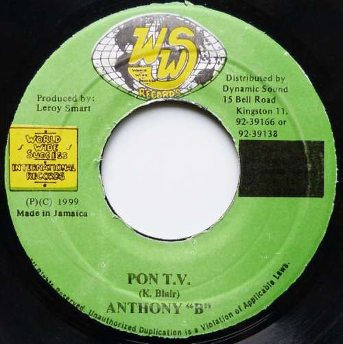 Cover Anthony B - Pon T.V. (7) Schallplatten Ankauf