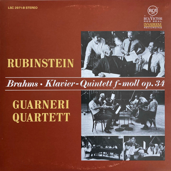 Cover Brahms*, Rubinstein* / Guarneri Quartet - Piano Quintet In F Minor, Op.34 (LP, Album) Schallplatten Ankauf