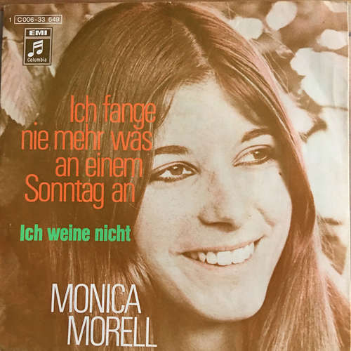 Cover Monica Morell - Ich Fange Nie Mehr Was An Einem Sonntag An (7, Single) Schallplatten Ankauf